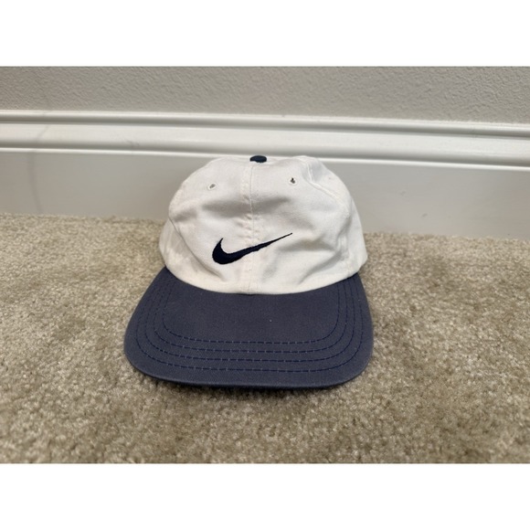 Nike Other - Vintage Nike Golf Hat White/Black 90s Made In USA 100% Cotton White Tag 7 1/8